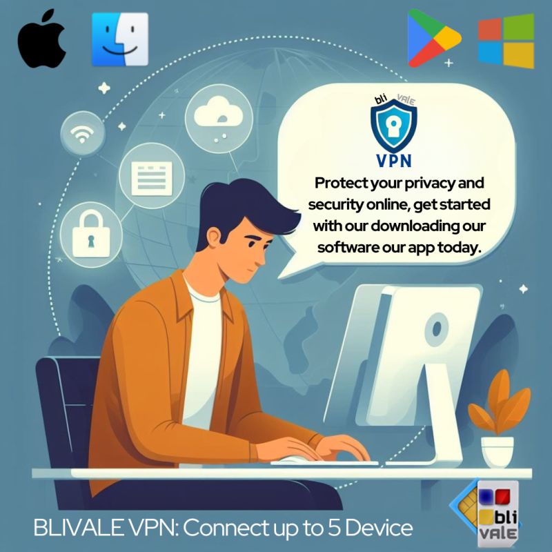 blivale_image_vpn_Connect up to 5 Device image blivale_image_vpn_Connect up to 5 Device VPN (Virtual Private Network)